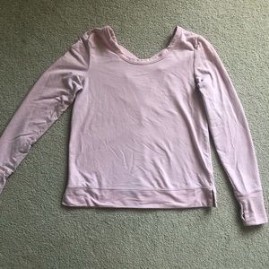 Old Navy active light pink crew neck top